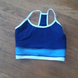 Blue and White New Electric & Rose Bra/ Crop Top